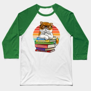 Exotic Shorthair Cat Back To School Teacher's Pet Baseball T-Shirt